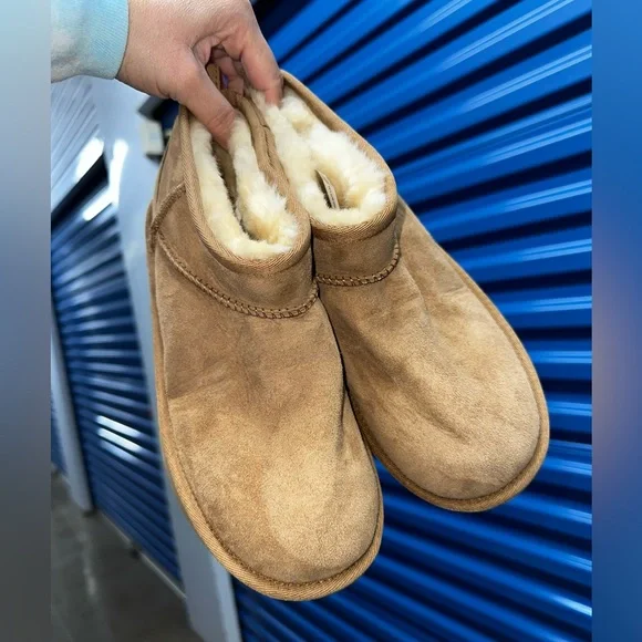 Kids UGG classic ultra mini chestnut boots #6